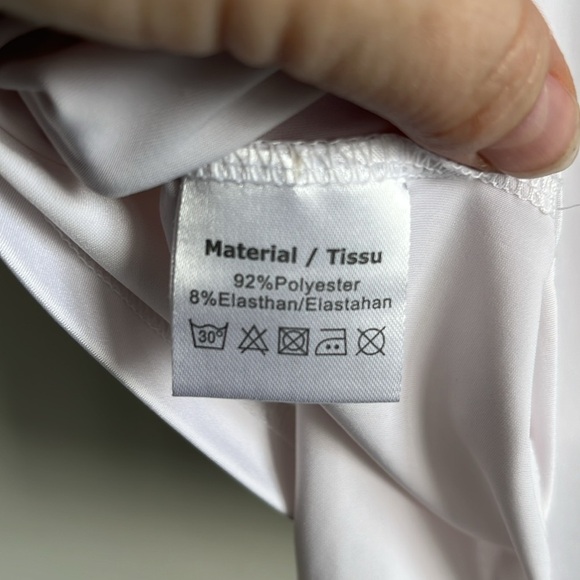 [M] Woman's Teen's Tank Top for Sport Golf Gym Yoga Pilates, pink and white - Picture 5 of 6